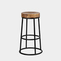 Flynn Bar Wood Seat Stool Series