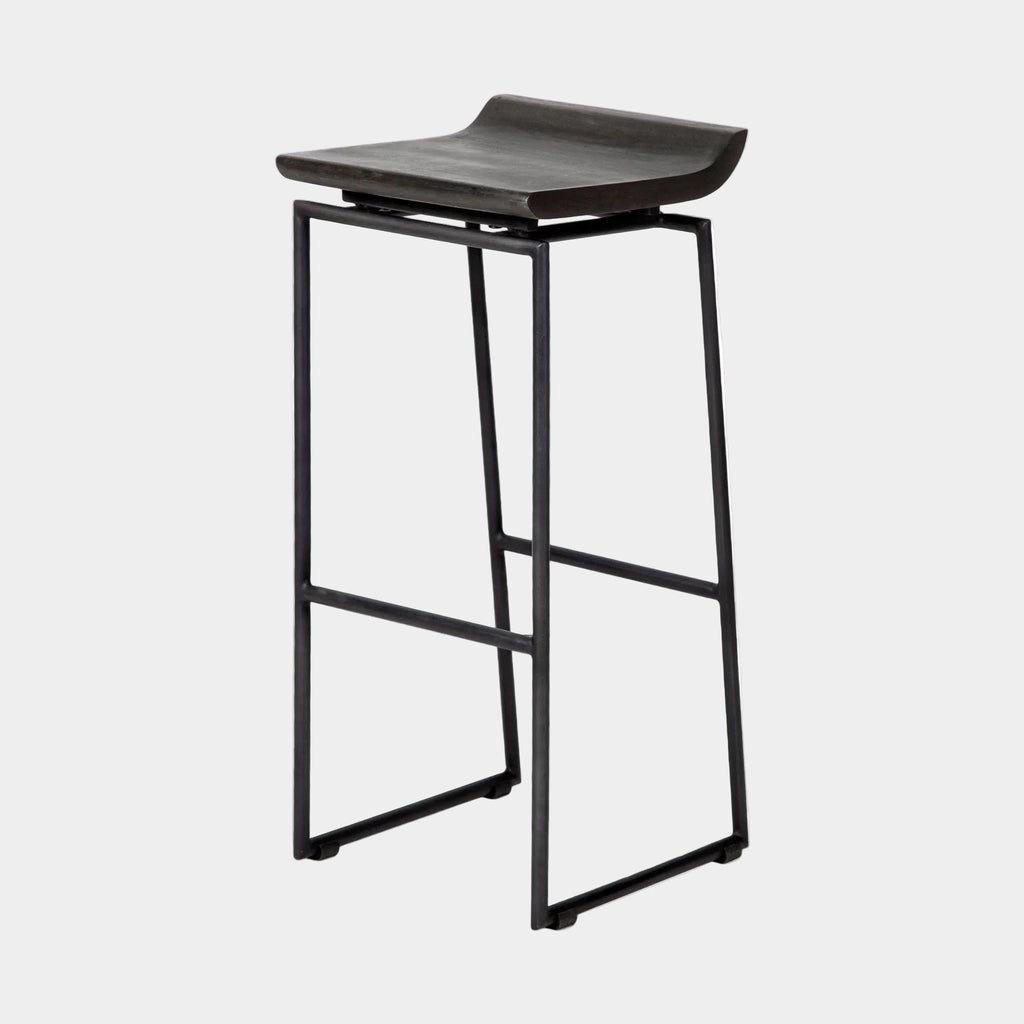 Givens Wood Seat Bar Stool