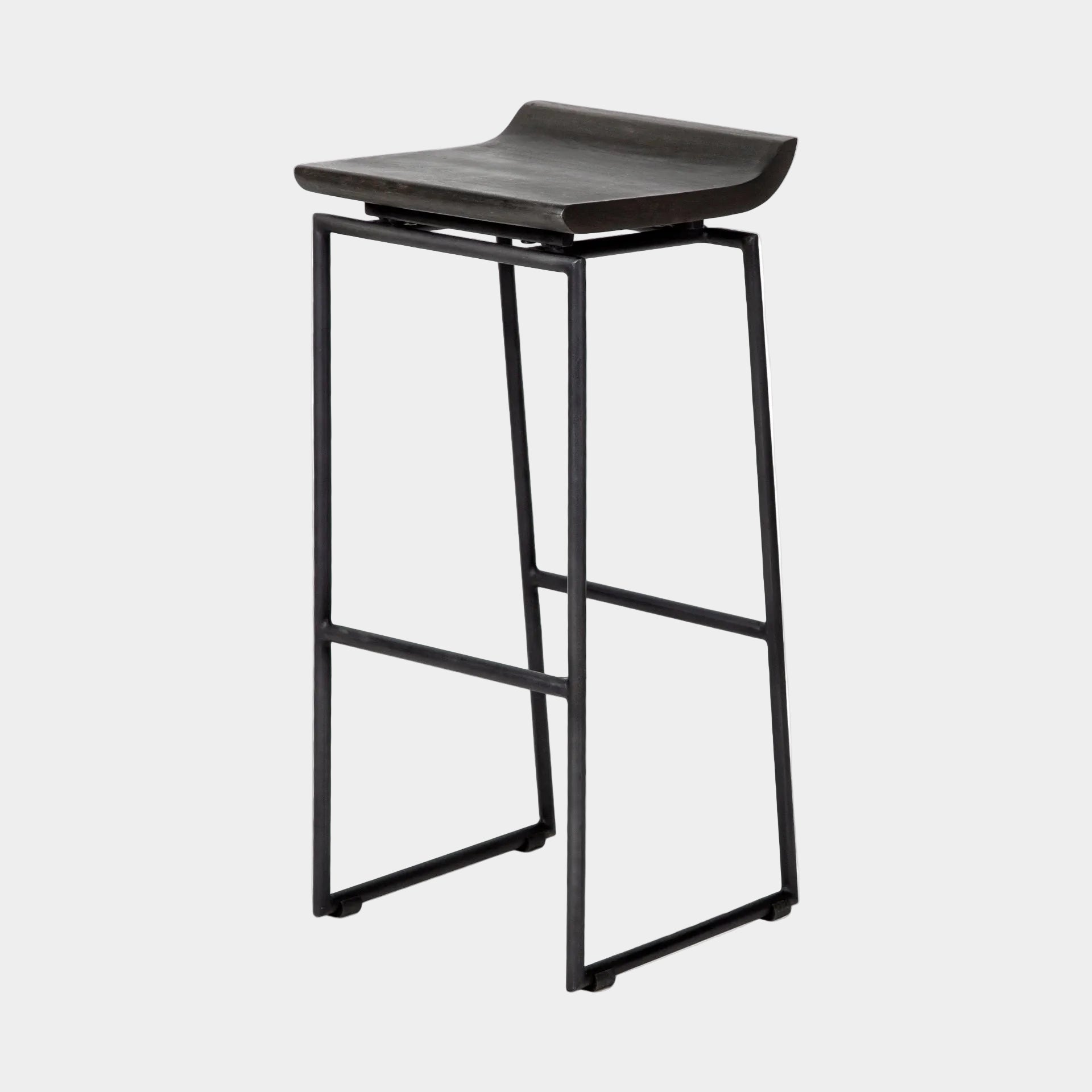 Givens Wood Seat Bar Stool