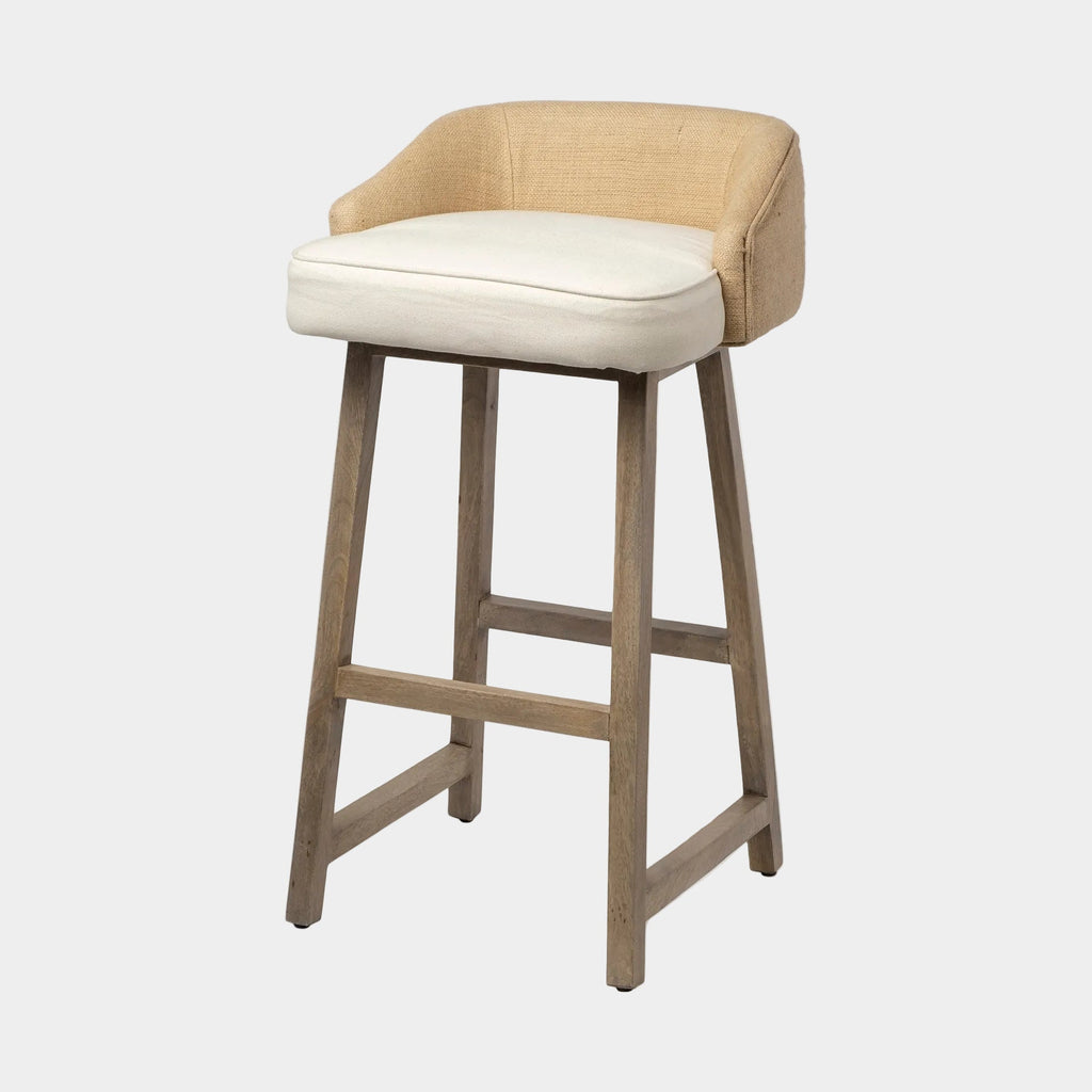 Monmouth Fabric/Jute Seat Counter Stool