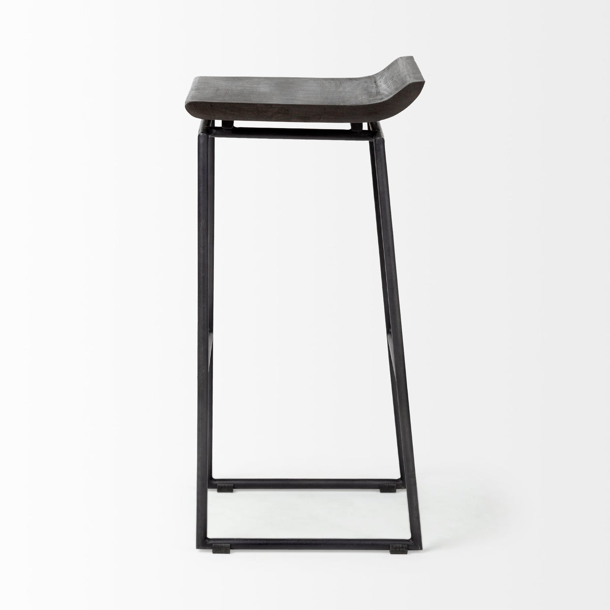 Givens Wood Seat Bar Stool
