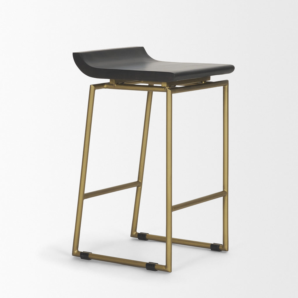 Givens Wood Seat Counter Stool