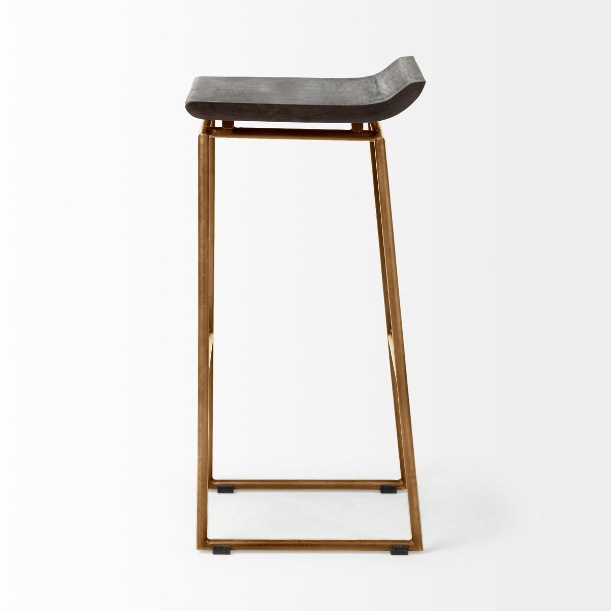 Givens Wood Seat Bar Stool