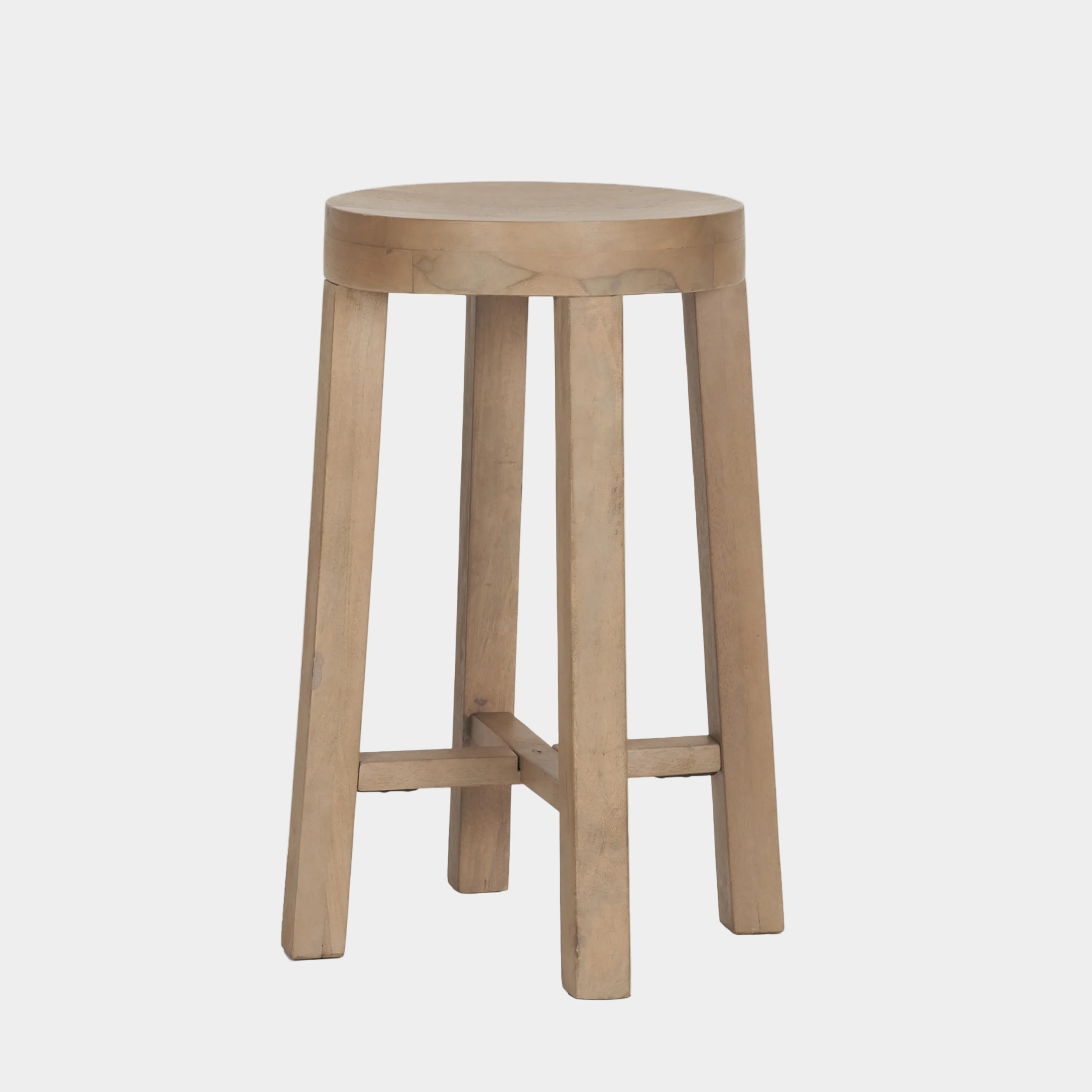 Brahma Wood Seat Counter Stool