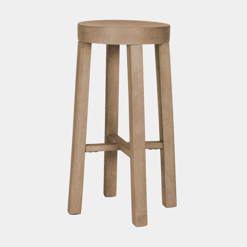 Brahma Wood Seat Bar Stool