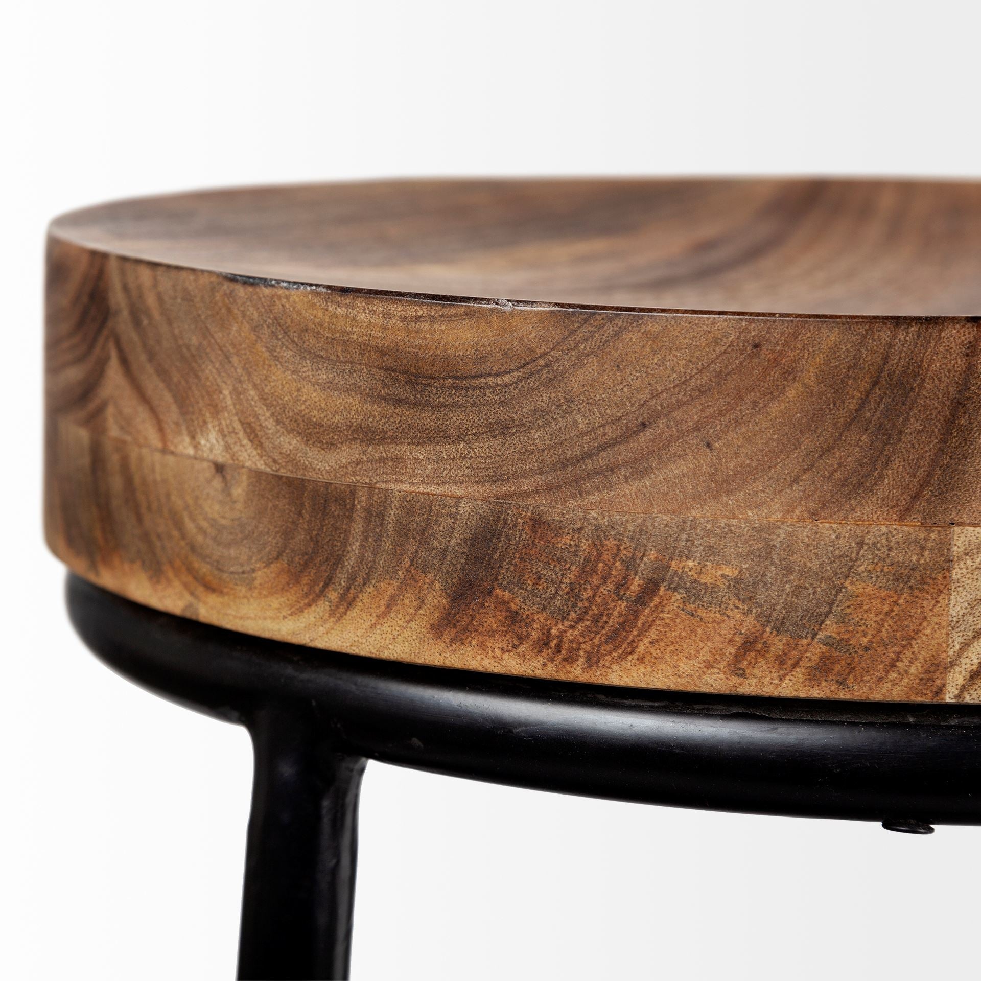 Flynn Bar Wood Seat Stool Series