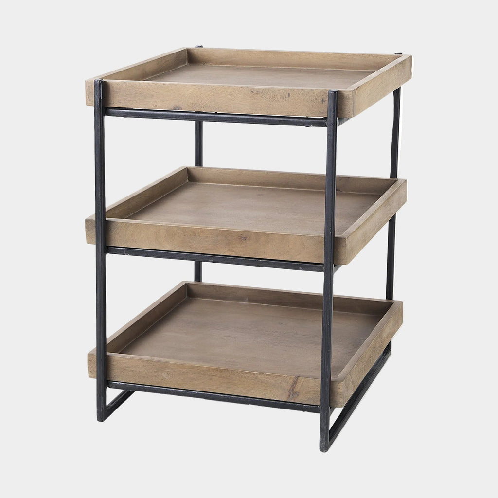 Trey Wood Accent Table