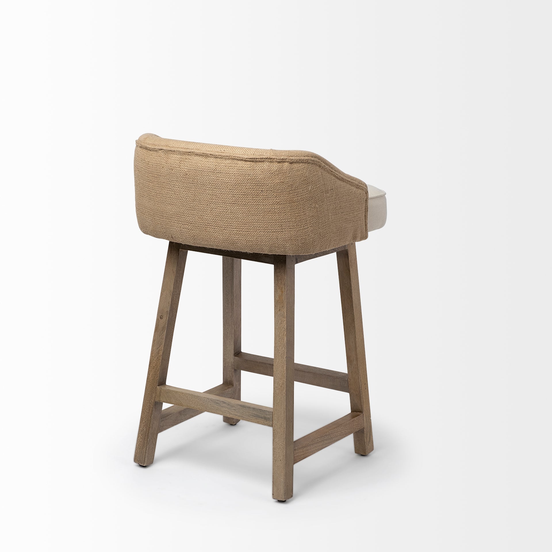 Monmouth Fabric/Jute Seat Counter Stool