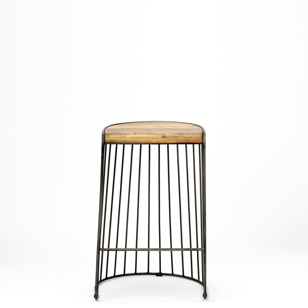 Seagram Wood Seat Bar/Counter Stool