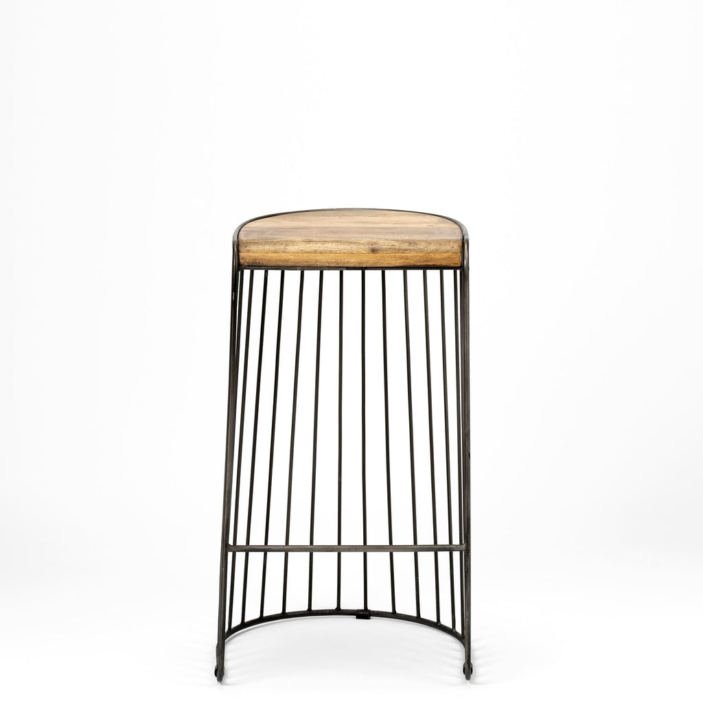 Seagram Wood Seat Bar/Counter Stool