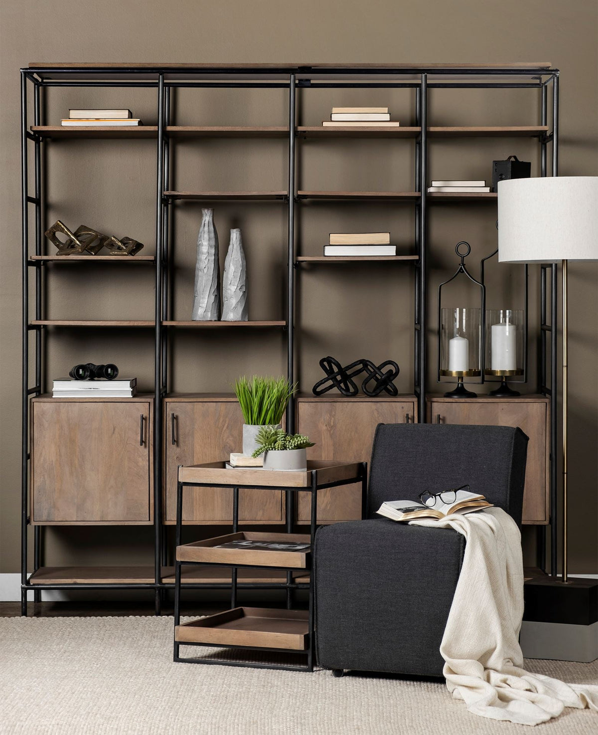 Trey Wood Accent Table