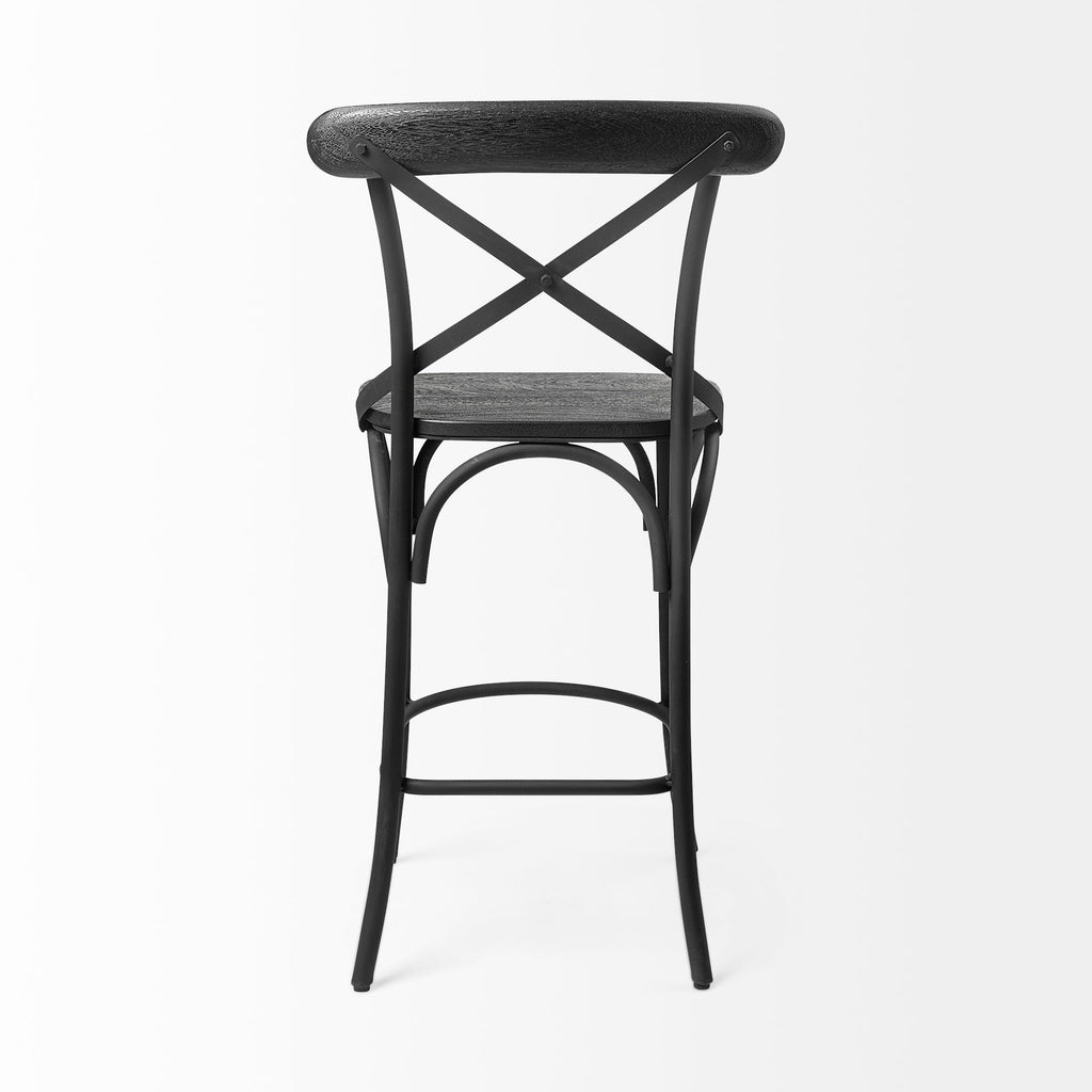 Etienne Wood Seat Bar/Counter Stool