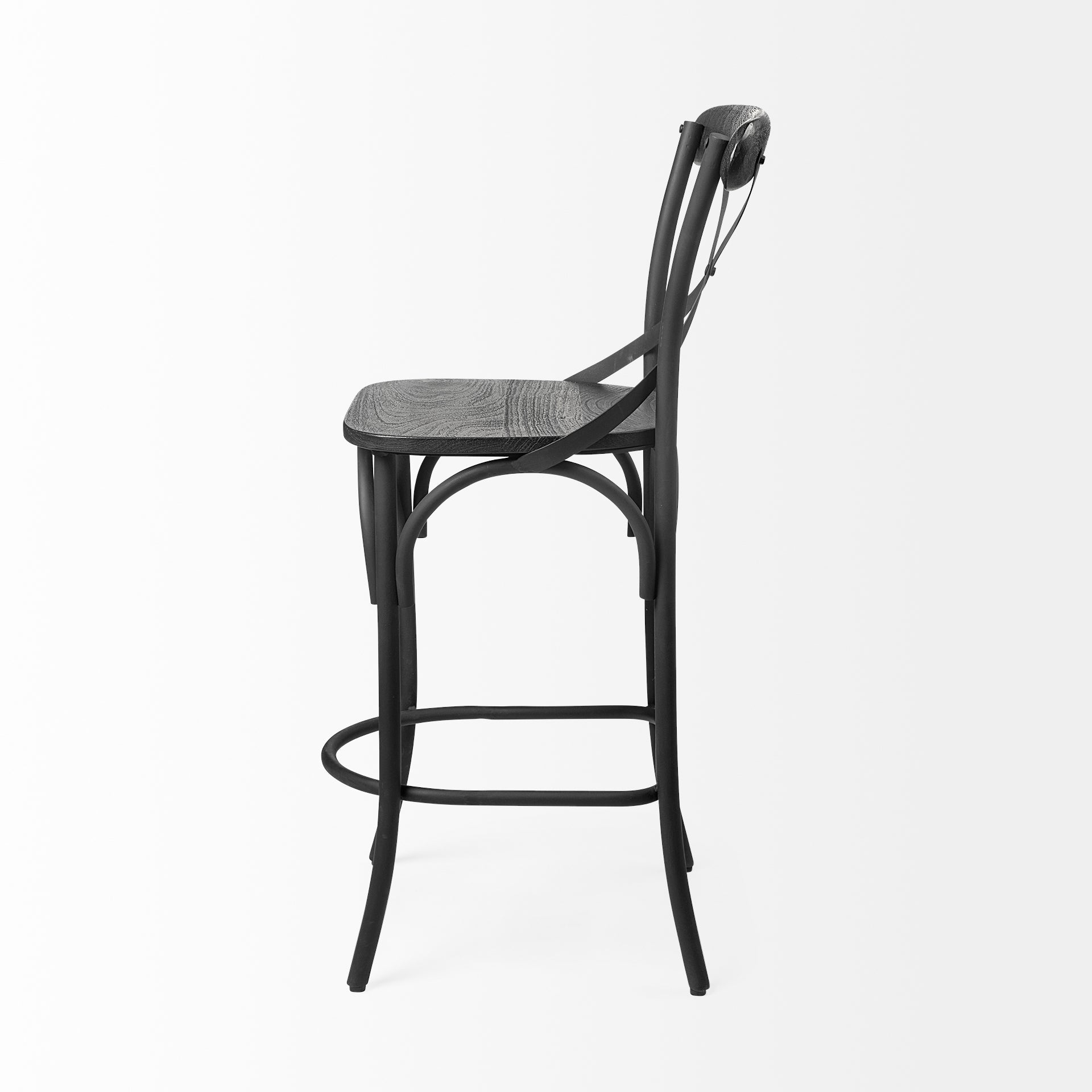 Etienne Wood Seat Bar/Counter Stool