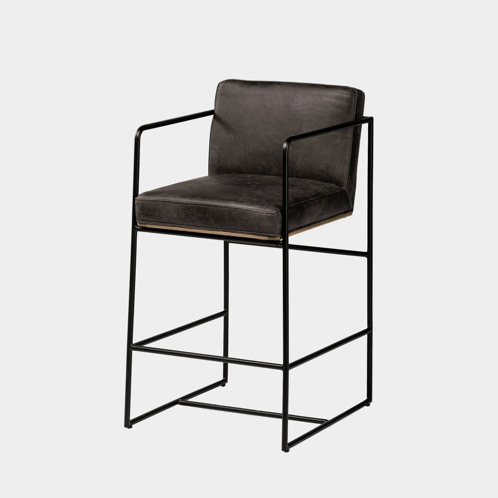 Stamford Leather Counter Stool
