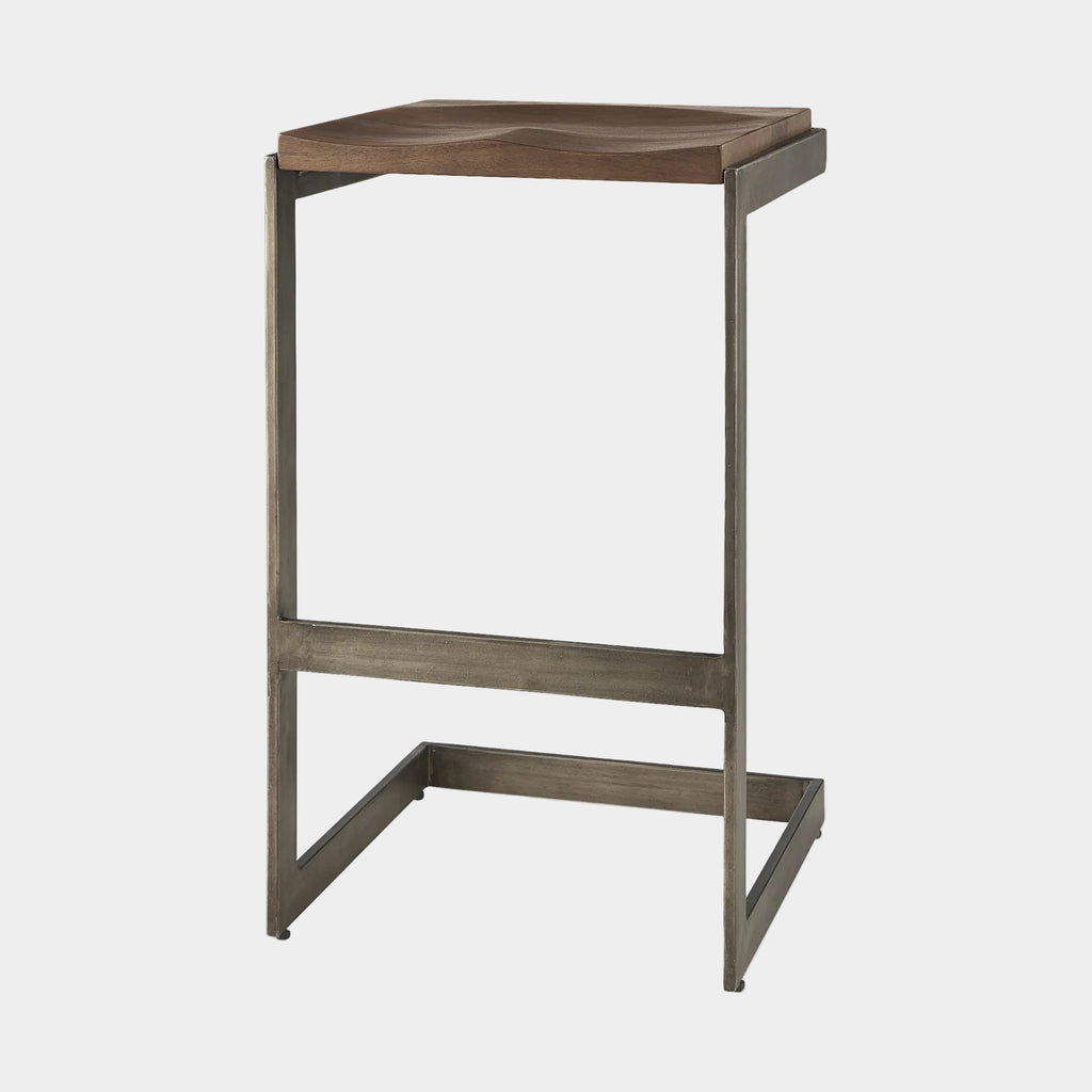 Kiran Wood Seat Bar/Counter Stool