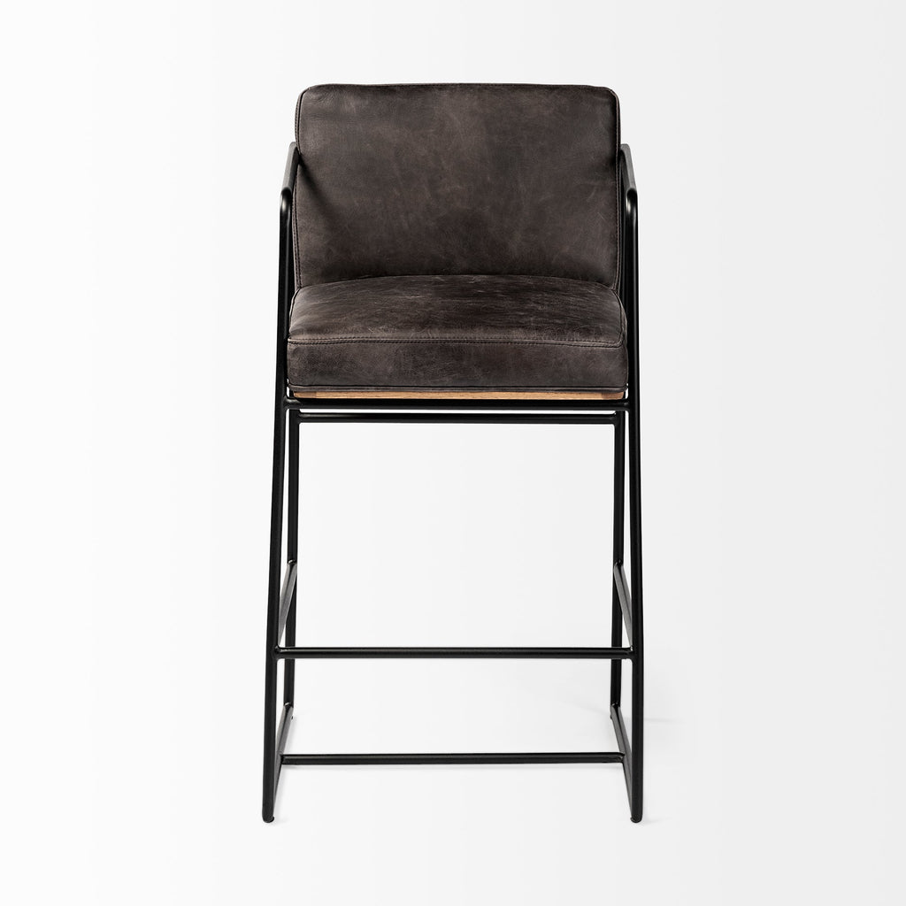 Stamford Leather Counter Stool