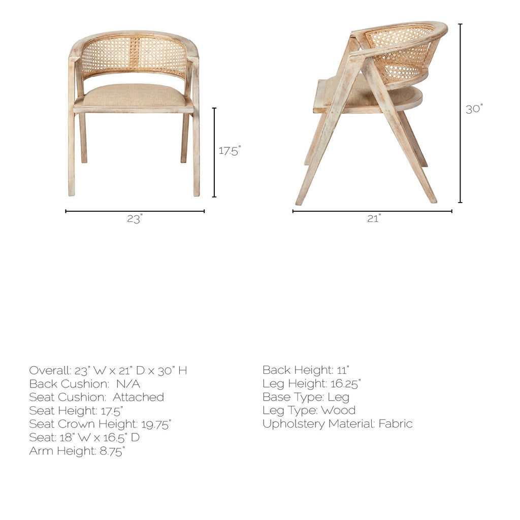 Tabitha Cane Back Dining Armchair