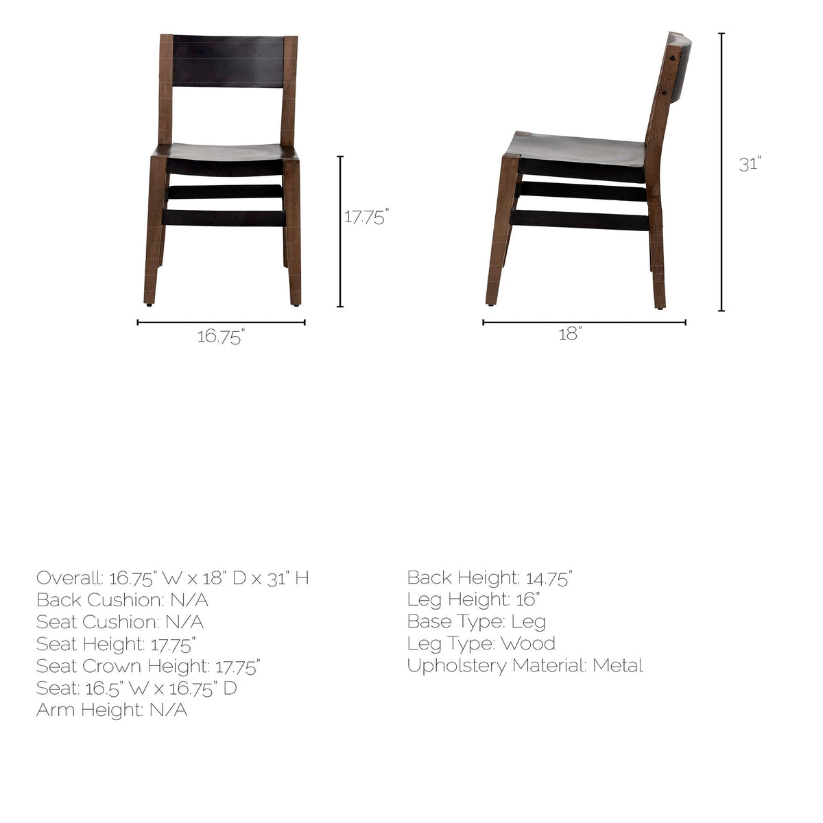 Nell Fabric Dining Chair
