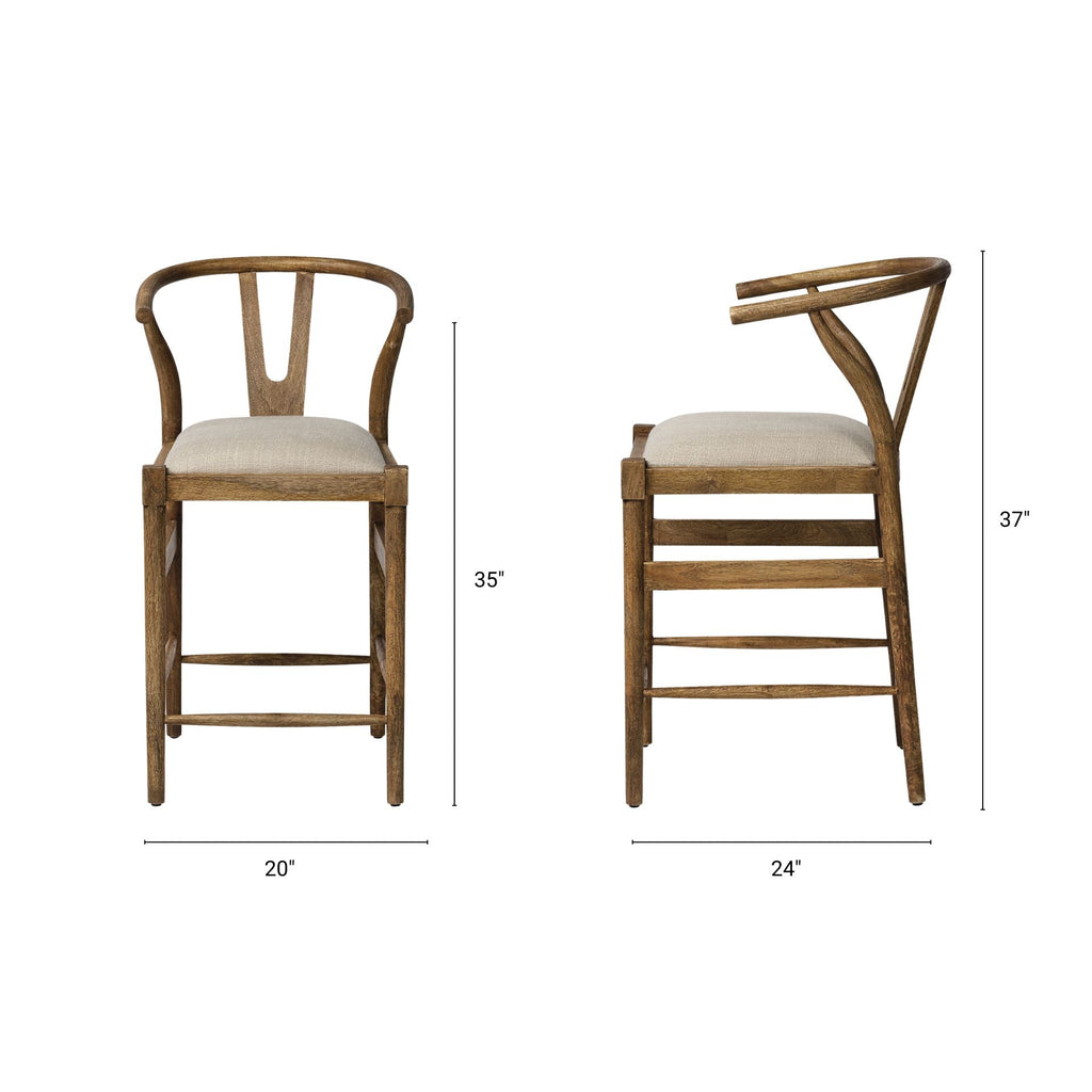 Trixie Upholstered Seat Counter Stool