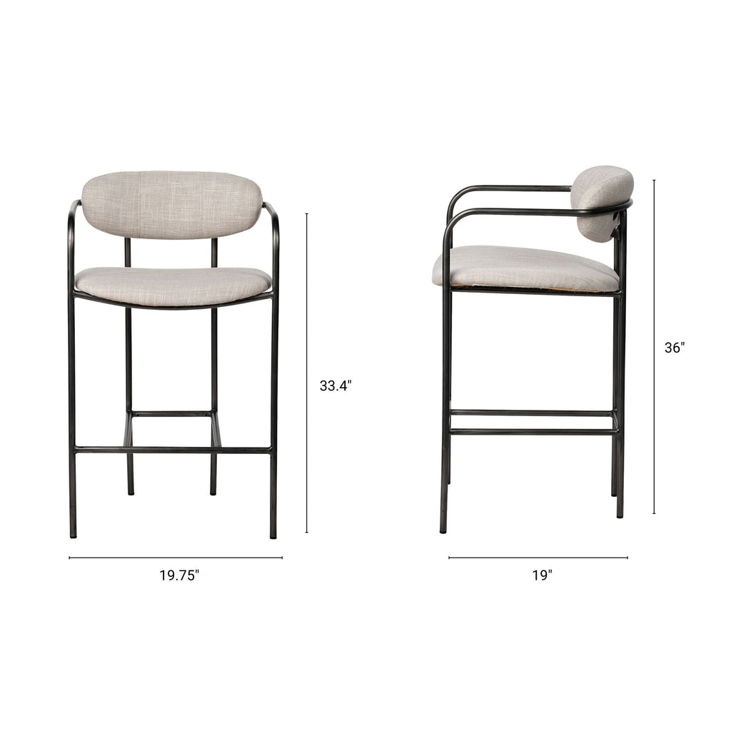 Parker Upholstered Counter Seat Stool
