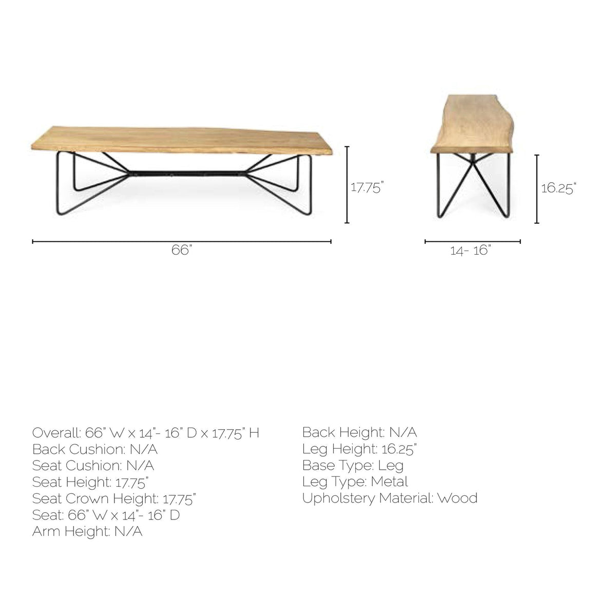 Papillion Bench