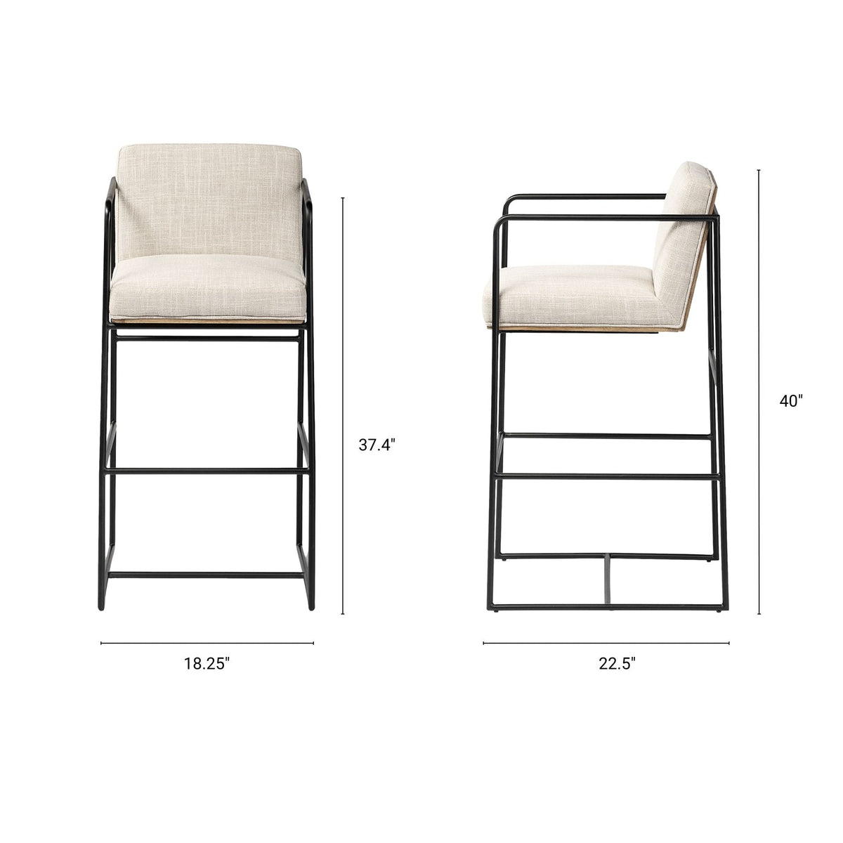 Stamford Fabric Bar Stool