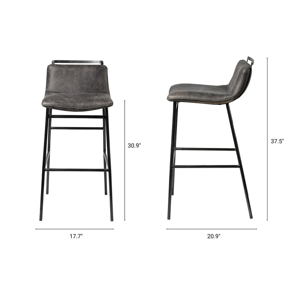 Kavalan Leather Seat Bar/Counter Stool