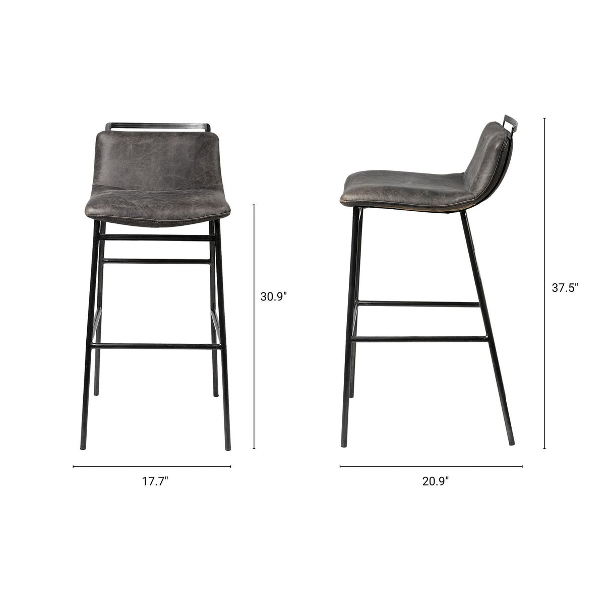 Kavalan Leather Seat Bar/Counter Stool