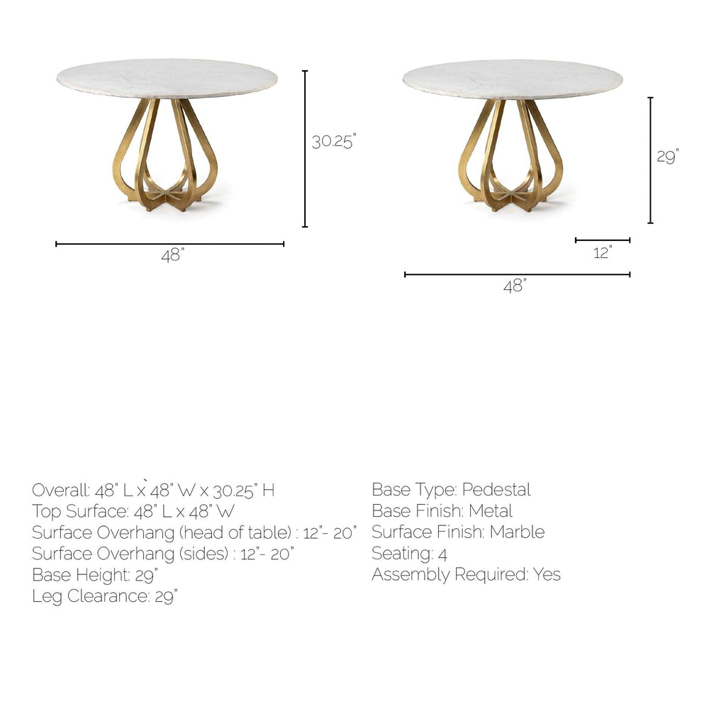 Laurent 48" Dining Table