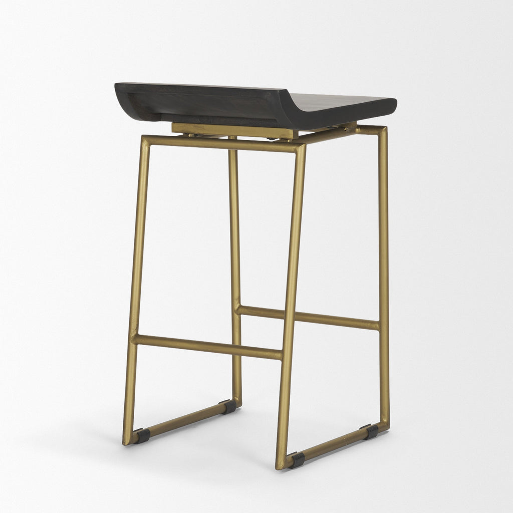 Givens Wood Seat Counter Stool