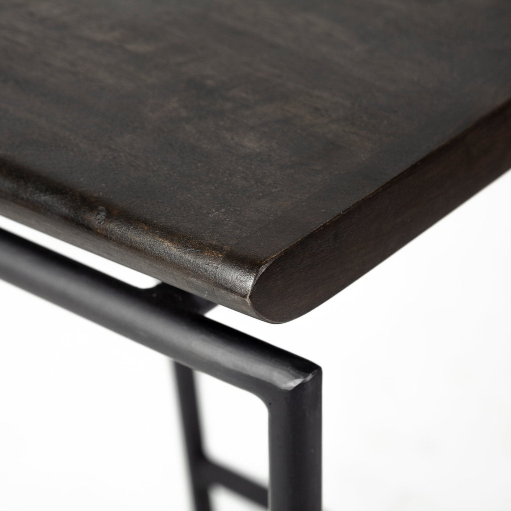 Givens Wood Seat Bar Stool