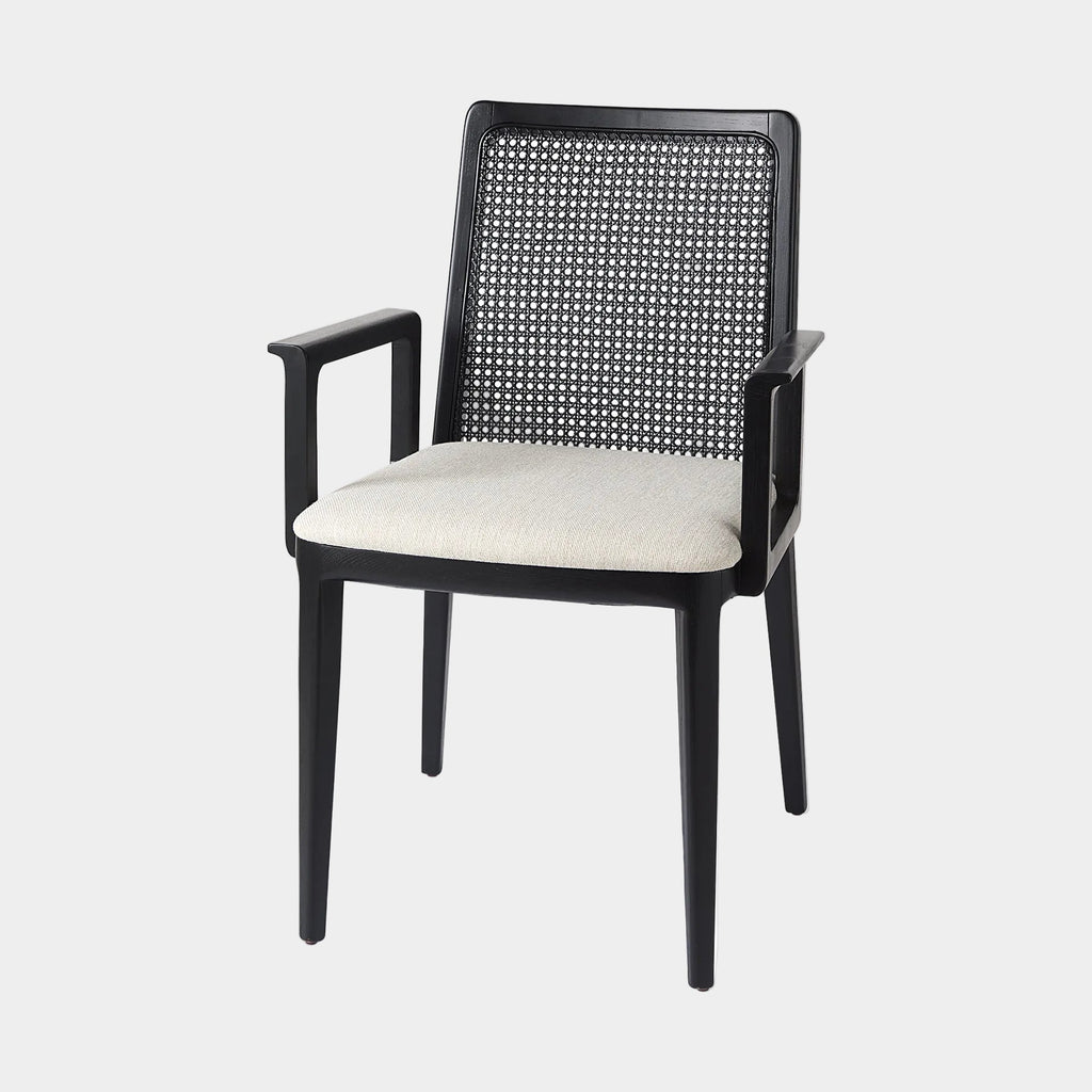 Clara Black Cane Back Dining Chair