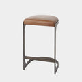 Tyson Leather Seat Stool