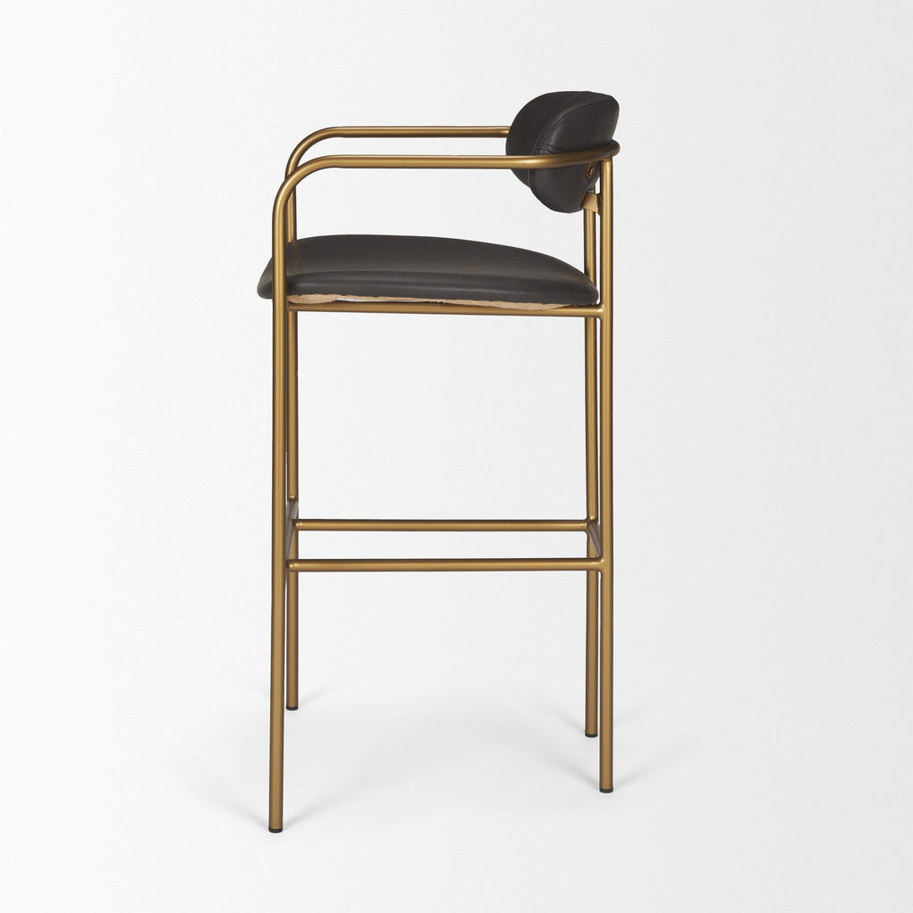 Parker Leather Seat Bar Stool