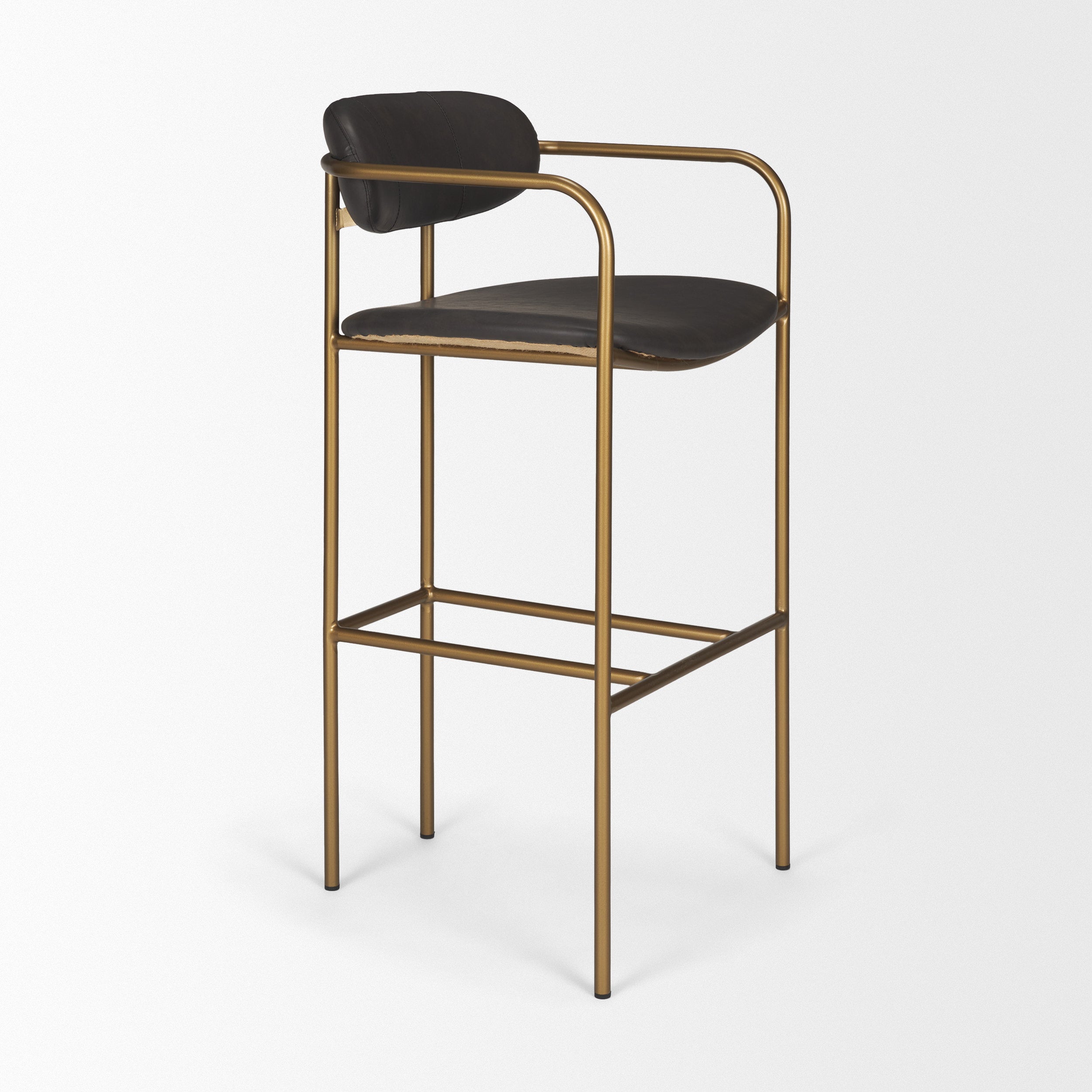 Parker Leather Seat Bar Stool