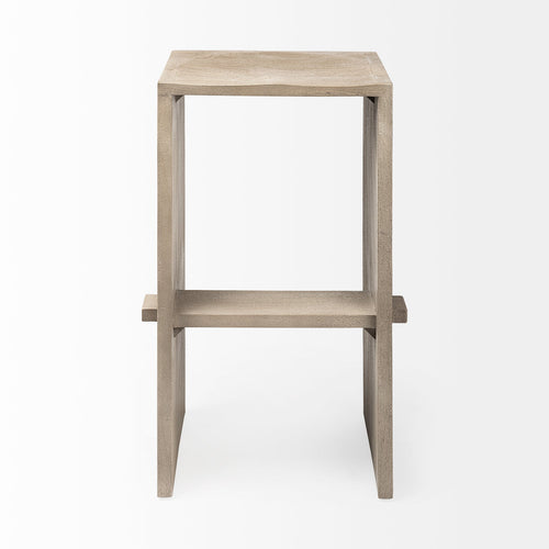 Aida Wood Seat Bar Stool