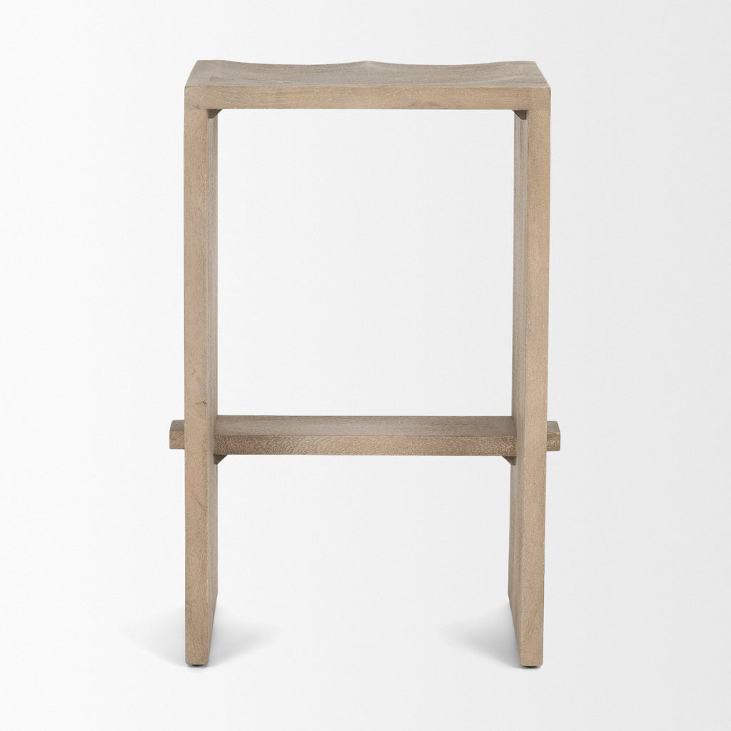 Aida Wood Seat Counter Stool