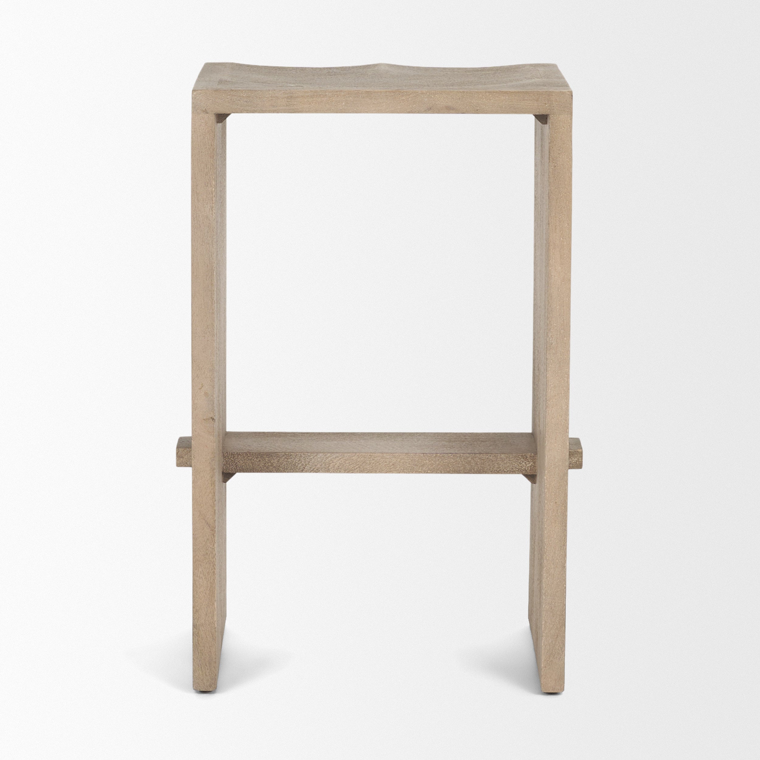Aida Wood Seat Counter Stool