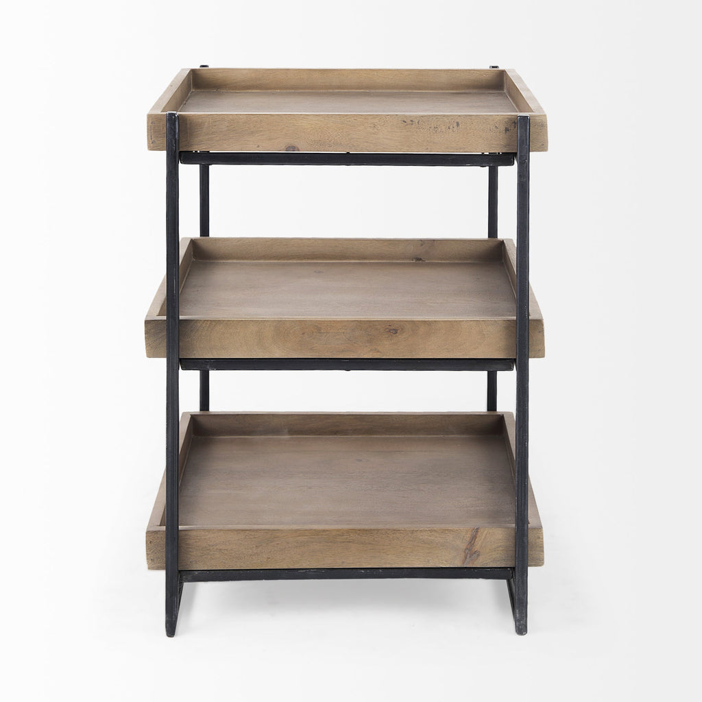 Trey Wood Accent Table