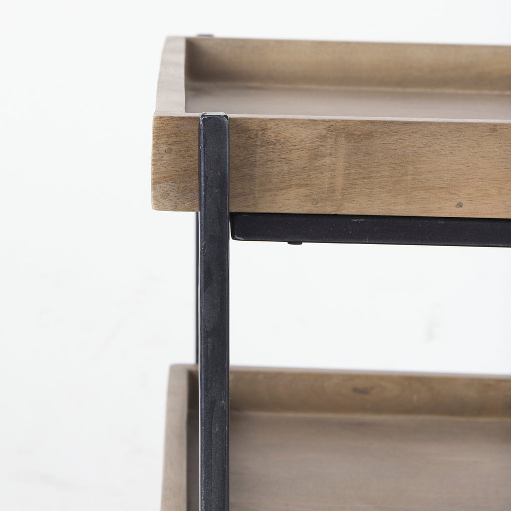 Trey Wood Accent Table