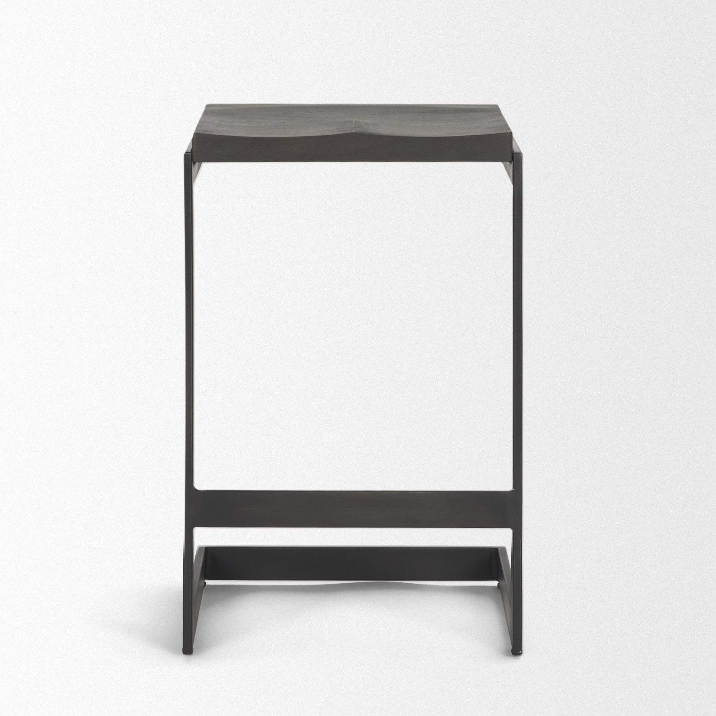Kiran Wood Seat Bar/Counter Stool