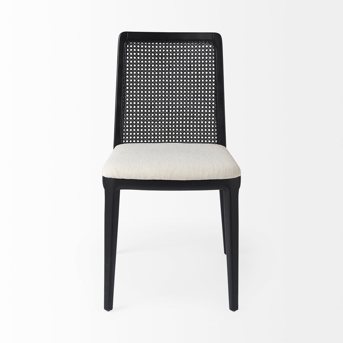 Clara Black Cane Back Dining Chair