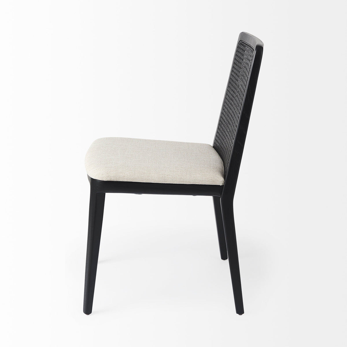 Clara Black Cane Back Dining Chair