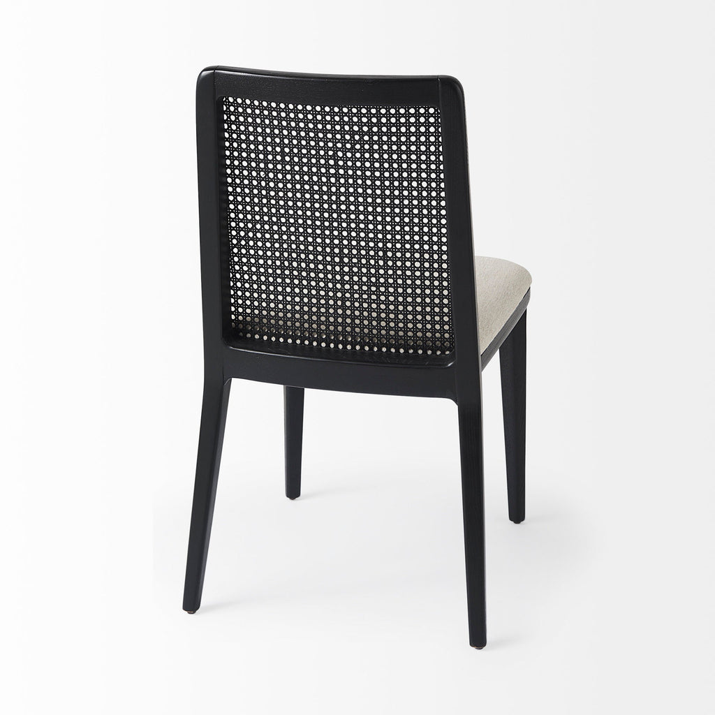 Clara Black Cane Back Dining Chair