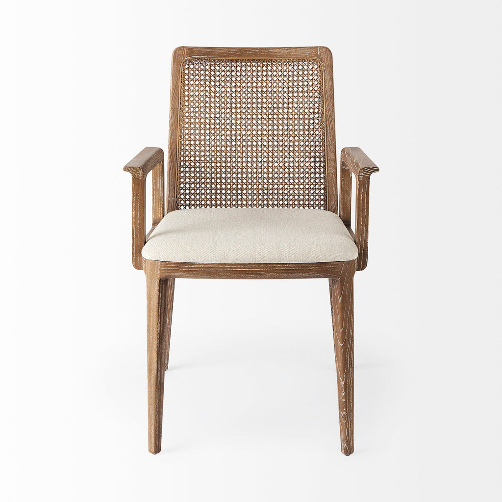 Clara Light Brown Cane Back Dining Chair