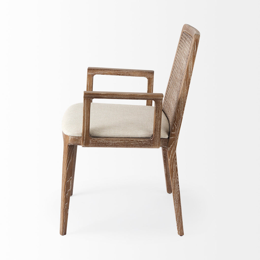 Clara Light Brown Cane Back Dining Chair