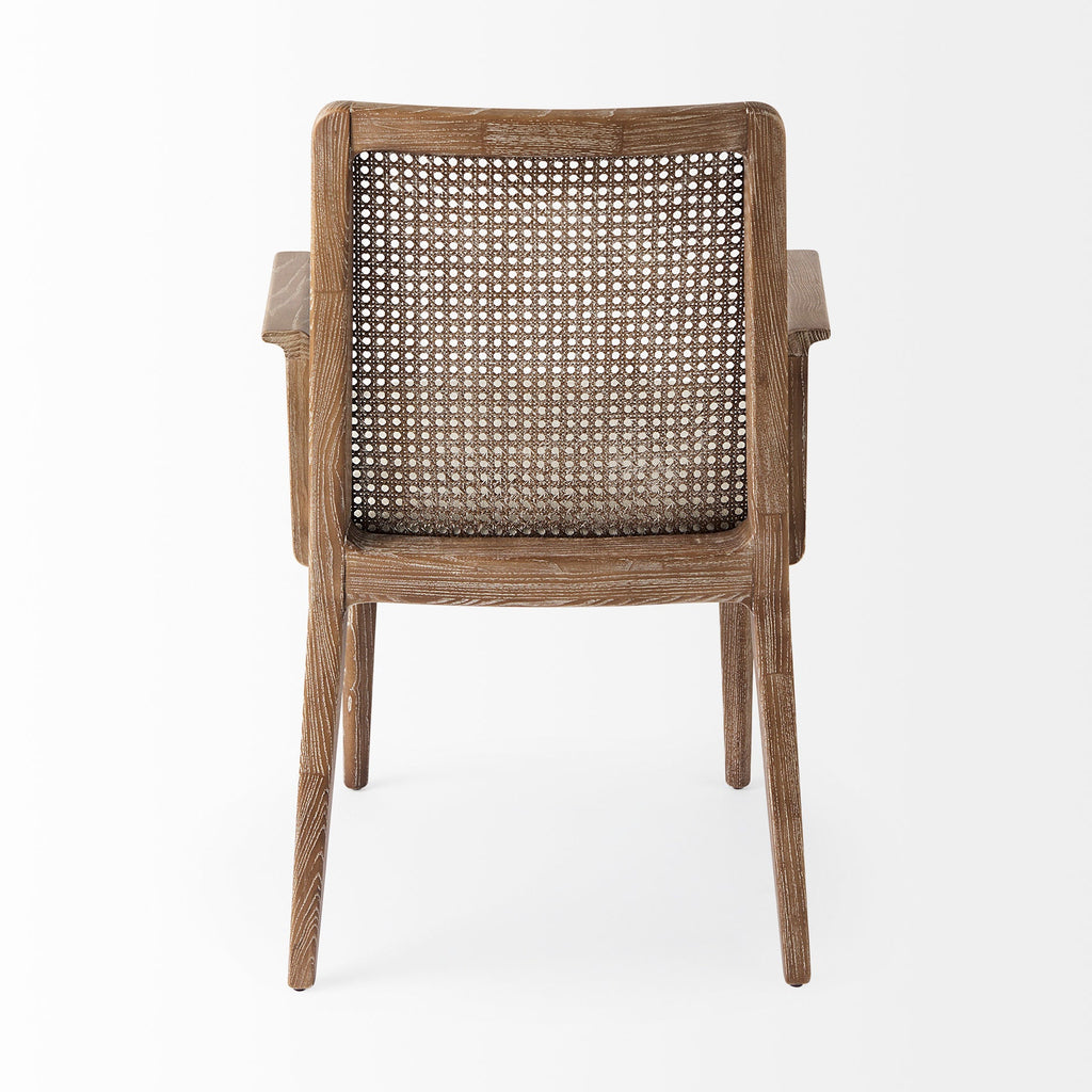 Clara Light Brown Cane Back Dining Chair