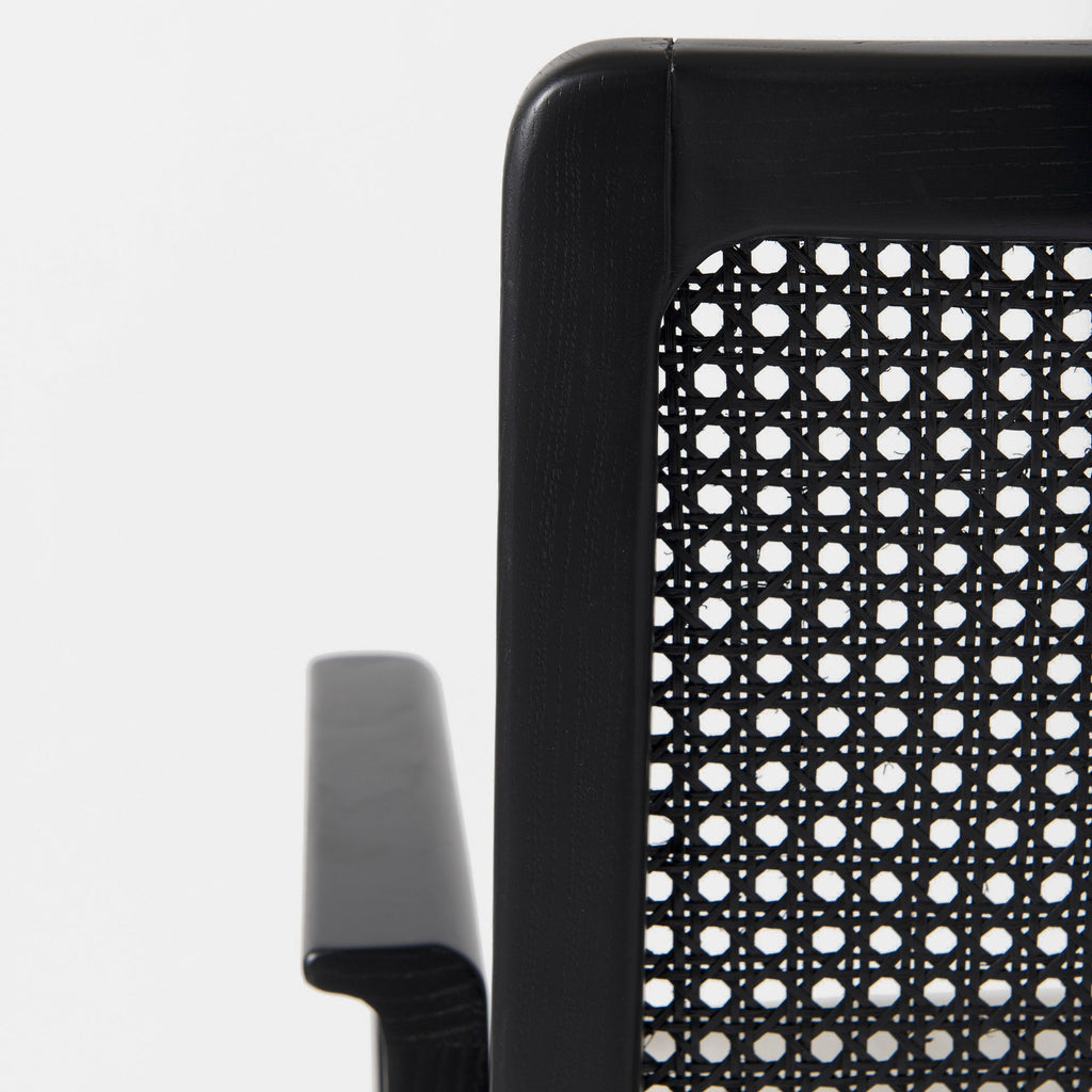 Clara Black Cane Back Dining Chair
