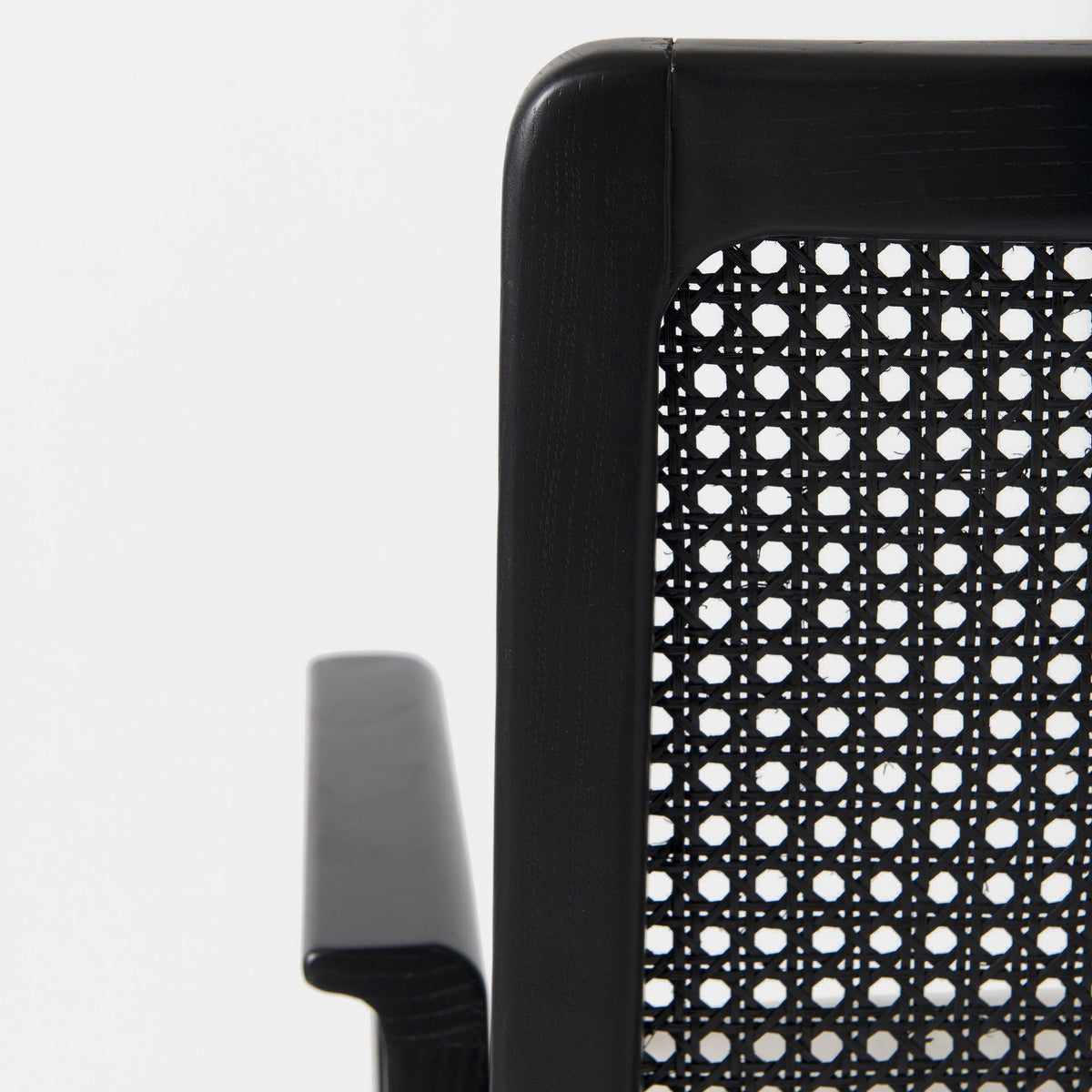 Clara Black Cane Back Dining Chair