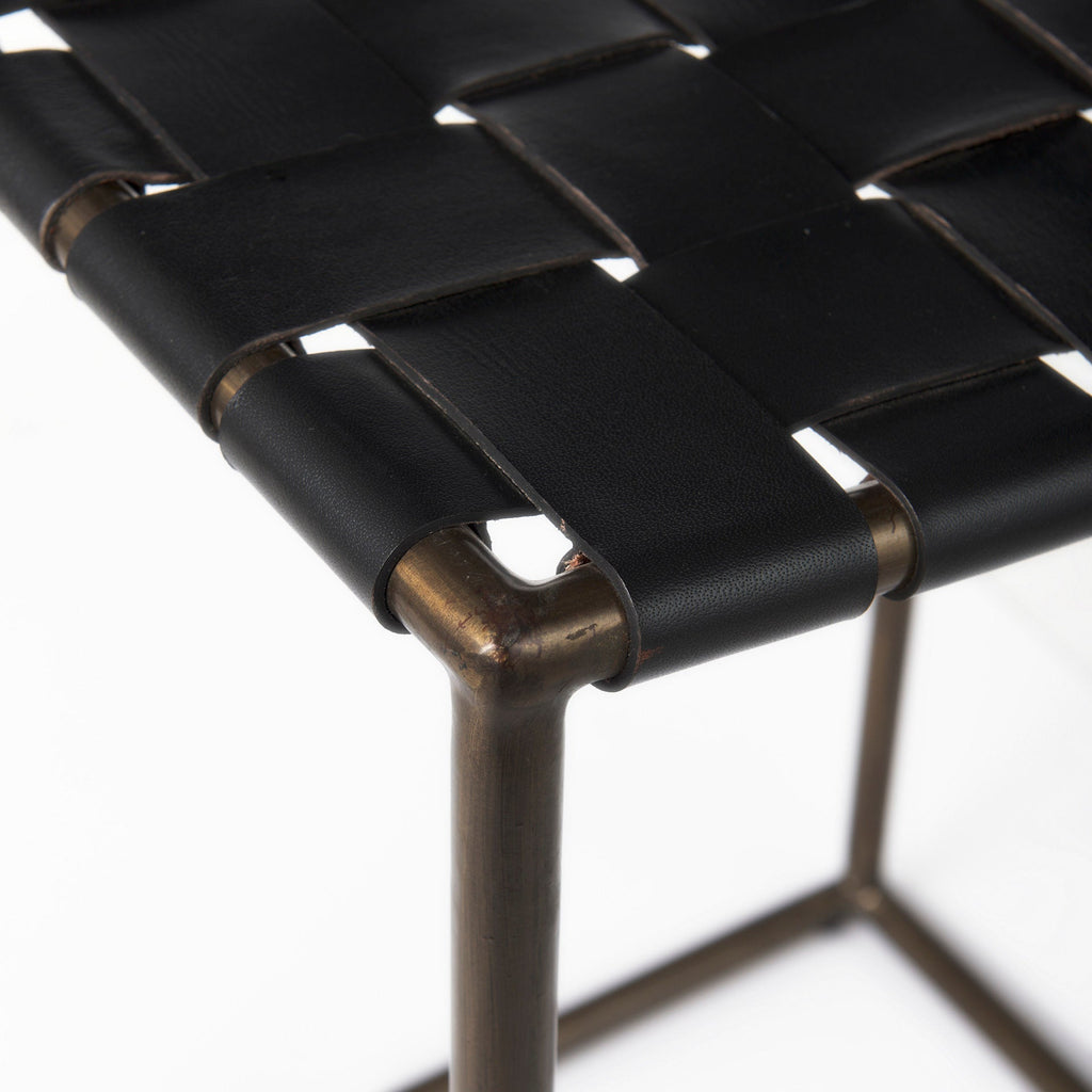 Clarissa Leather Seat Counter Stool